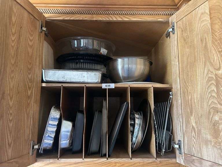 Metal pans, cutting boards, etc.