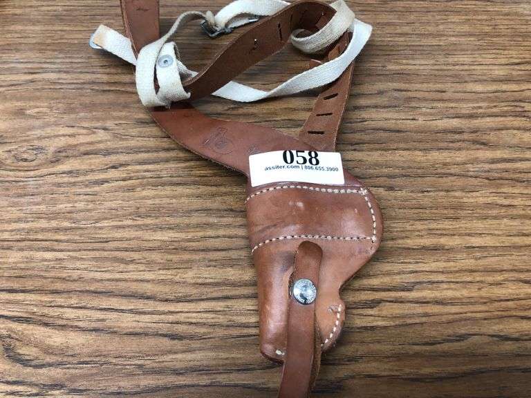 Bucheimer Leather Shoulder Holster for S&W model 36 Style .38 Revolver