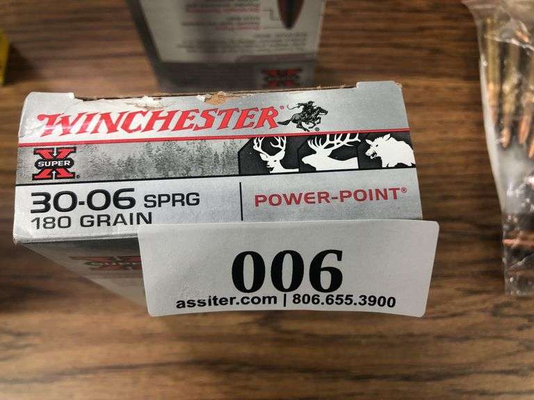 (20) Winchester 30-06 SPRG 180gr Power Point