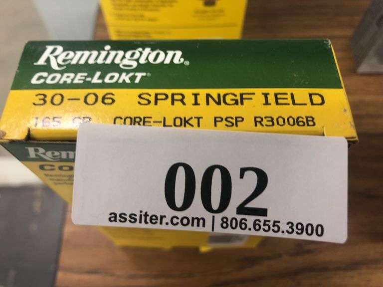 (20) Remington Core-Lokt 30-06 Springfield 165gr