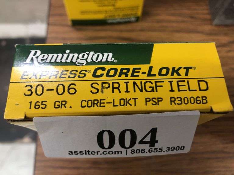 (20) Remington Core-Lokt 30-06 Springfield 165gr