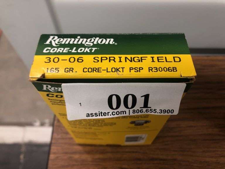 (20) Remington Core-Lokt 30-06 Springfield 165gr