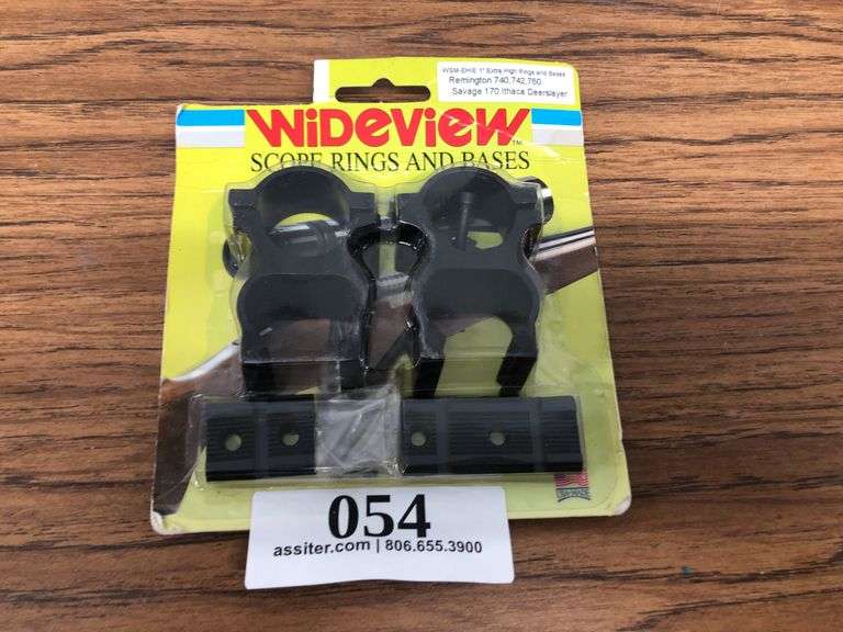 Wide View Extra High Scope Rings & Bases fits 740, 742, & 760 Savage