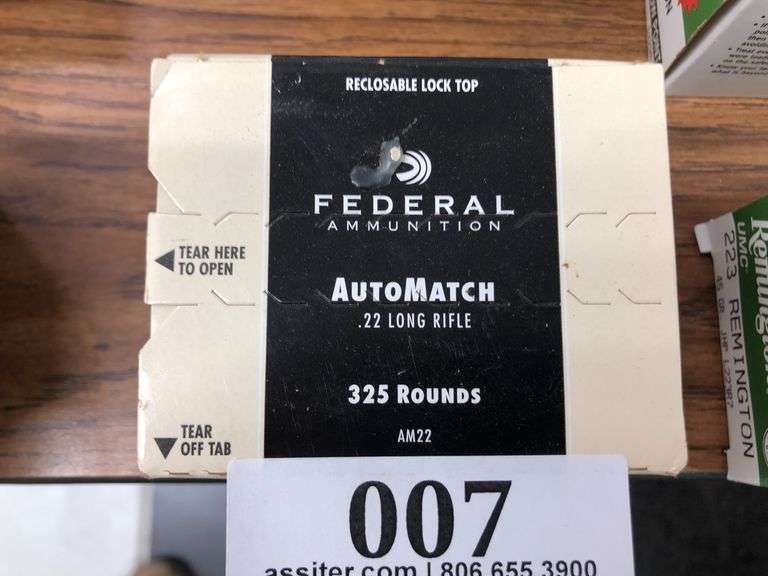 (325) Federal .22LR 40gr Target Grade