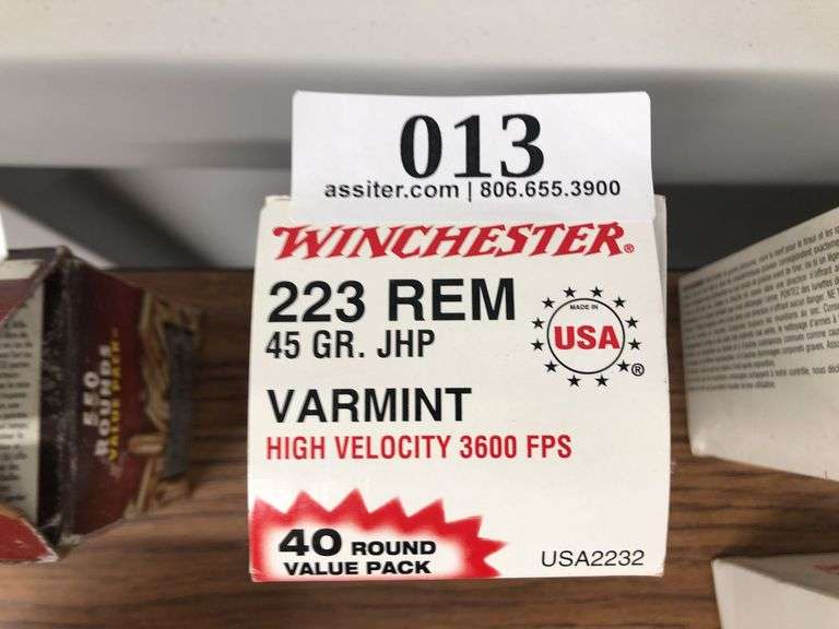 (40) Winchester .223 REM 45gr JHP Varmint