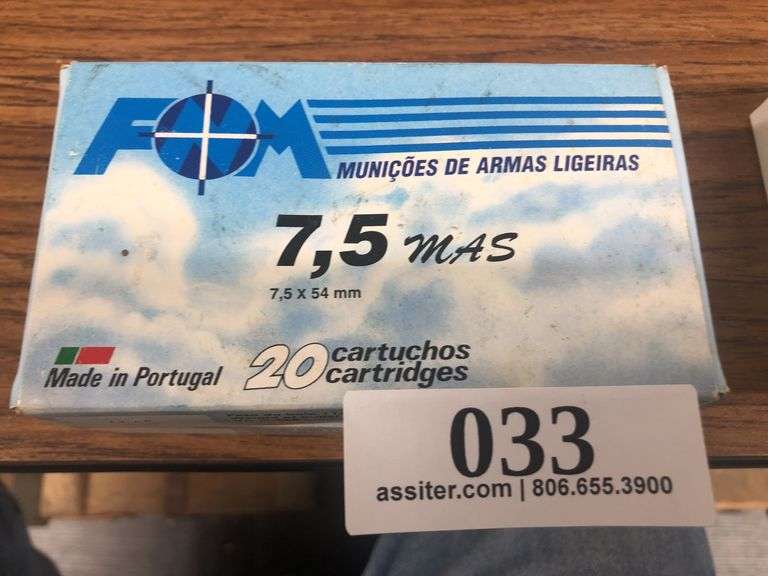 (40) FOM 7.5 x 54mm 170gr FMJ
