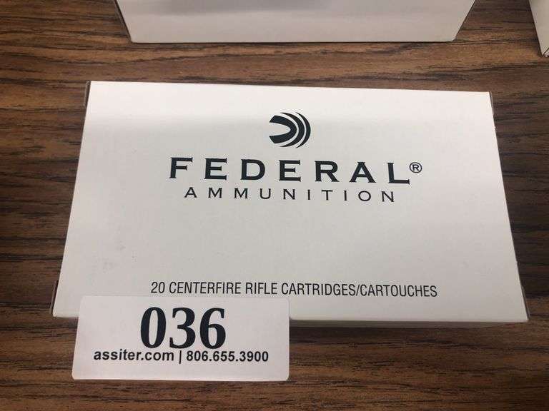 (20) Federal 7.62 x 51mm for a 308 WIN 150gr FMJ