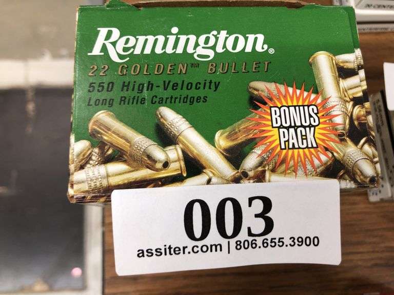 (550) Remington  .22 Golden Bullet Rem Fire Hollow Points