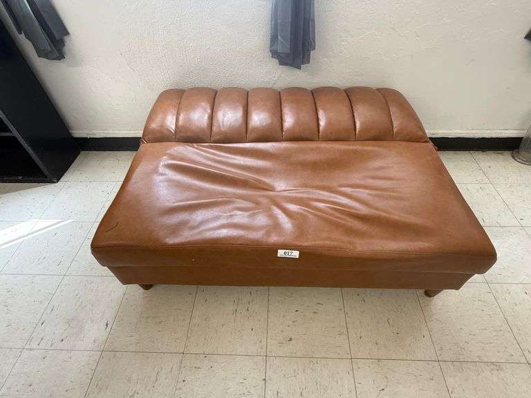 Camel Leather Futon