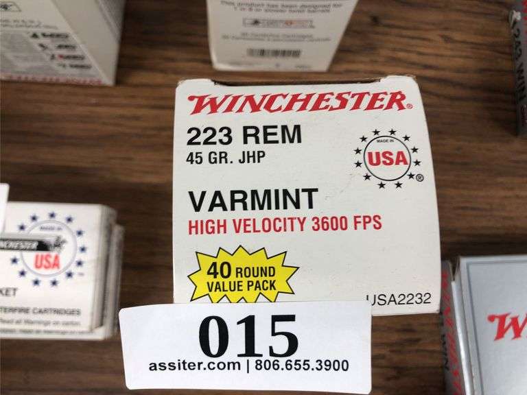 (40) Winchester .223 REM 45gr JHP Varmint