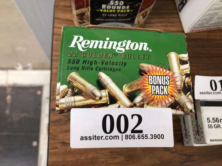 (550) Remington  .22 Golden Bullet Rem Fire Hollow Points