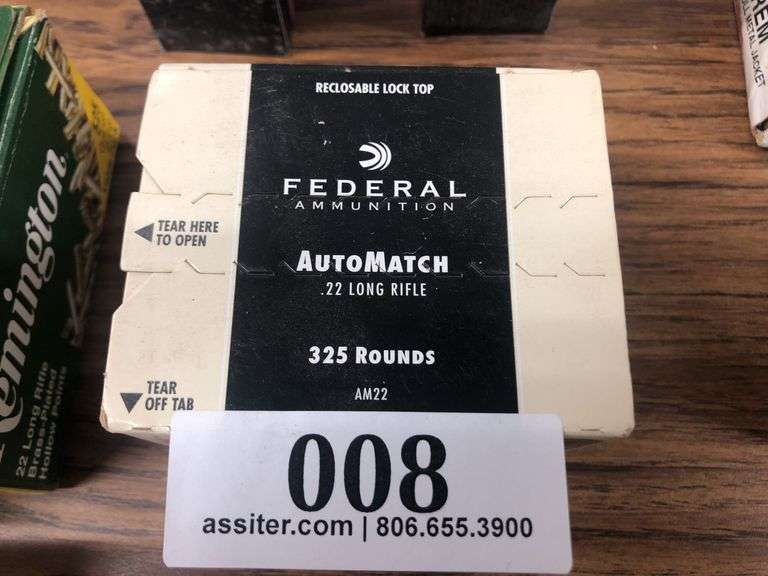 (325) Federal .22LR 40gr Target Grade