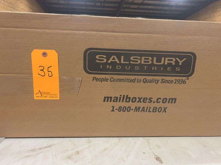 Salsbury Industries 4865BLK Standard Mailbox, Post-Bolt Mounted