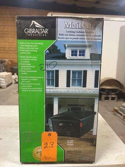 Gibraltar Mailsafe Locking Curbside Mailbox, Black (RSKB0000)