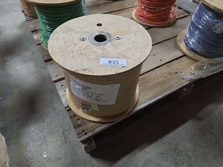 2500ft 12ga Yellow Solid Copper Wire