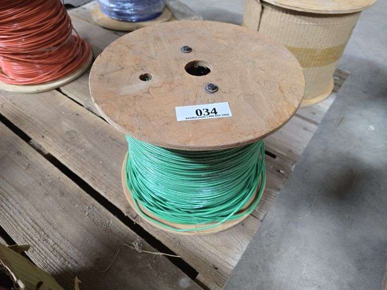 2500ft 12ga Green Solid Copper Wire