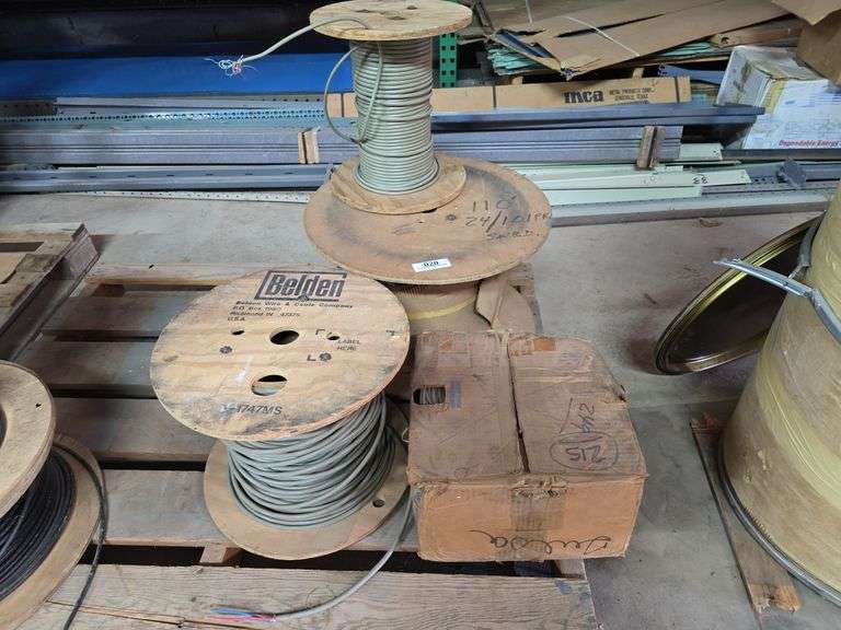 (4) Rolls Assorted Size Telephone Cable