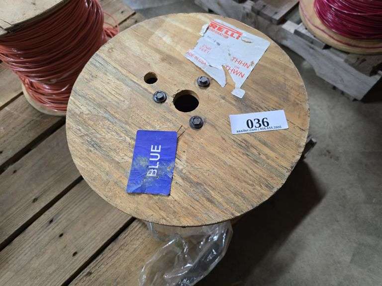 2500ft 12ga Blue Solid Copper Wire