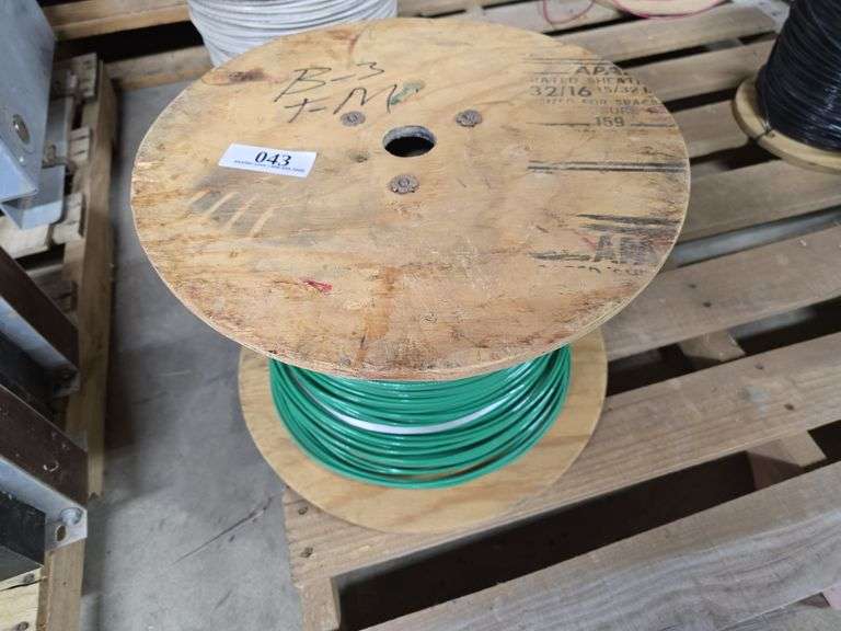 Full Reel 10ga Green Solid Copper Wire