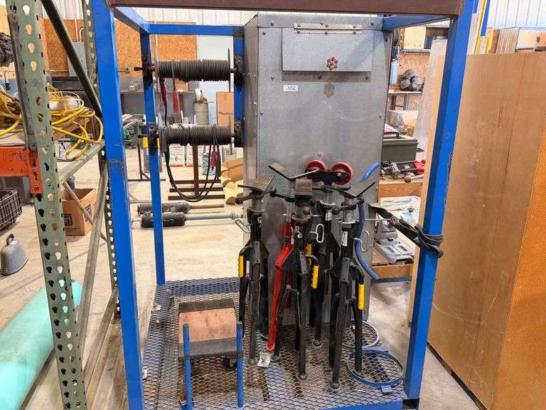 Mobile Welding Lead Rack/Cart w/ Dual Cable Reels and Leads - Assiter ...