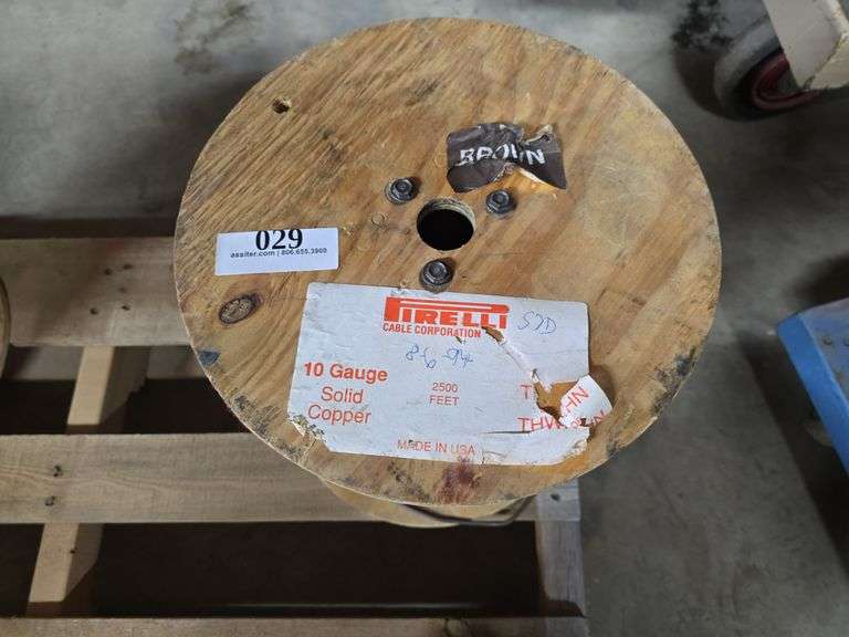 2500ft 10ga Brown Solid Copper Wire