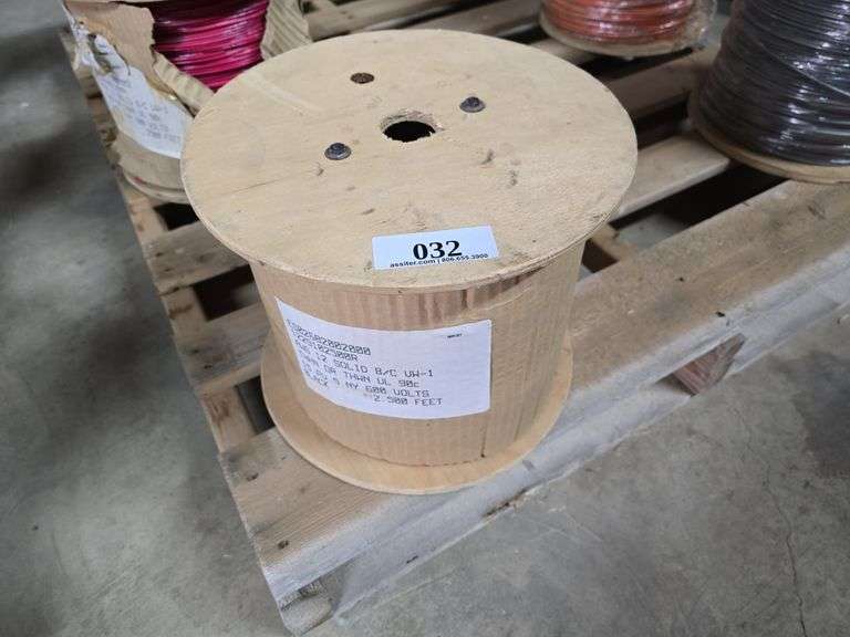 2500ft 12ga Black Solid Copper Wire