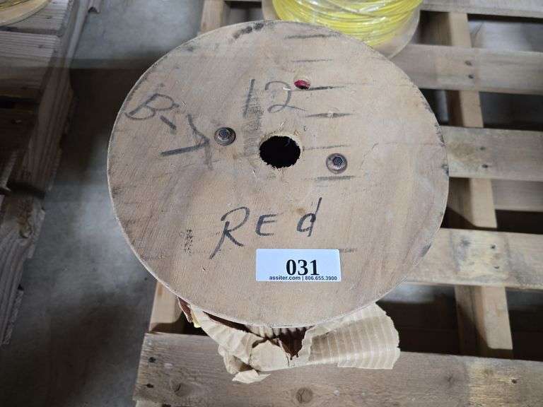 2500ft 12ga Red Solid Copper Wire