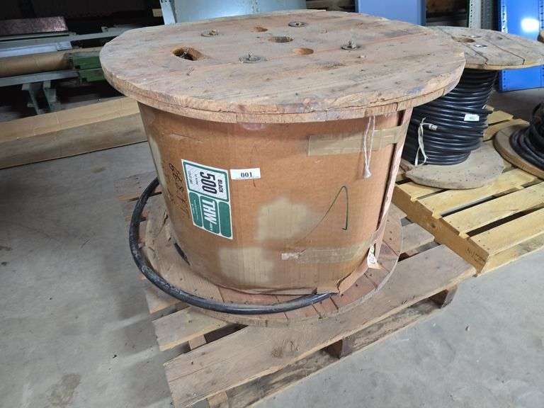 568ft Black 500THW-600V, 37 Strd Copper Wire