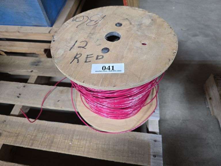 2500ft 12ga Red Solid Copper Wire