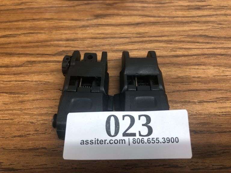 Pair of Flip-Up Iron Sights (Front and Rear)