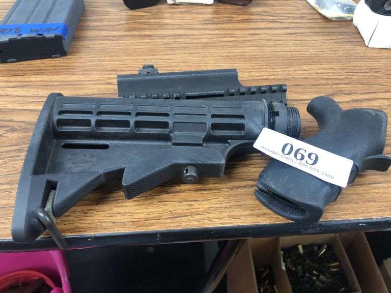 AR-Style Adjustable Buttstock Assembly w/ Buffer Tube & Pistol Grip