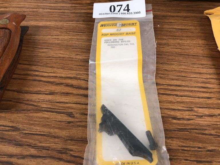 Weaver Mount No. 62 Top Mount Base for Remington 740/742/760