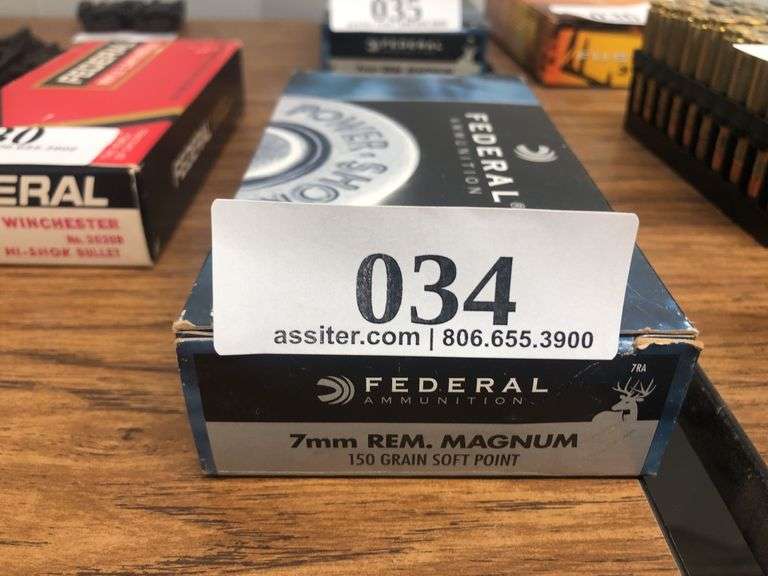 Federal Power-Shok 7mm Rem. Magnum 150 gr Soft Point, 20-Rd Box