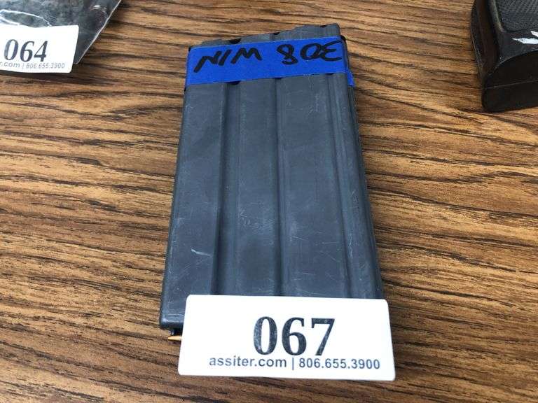 308 Win Polymer Rifle Magazine Loaded