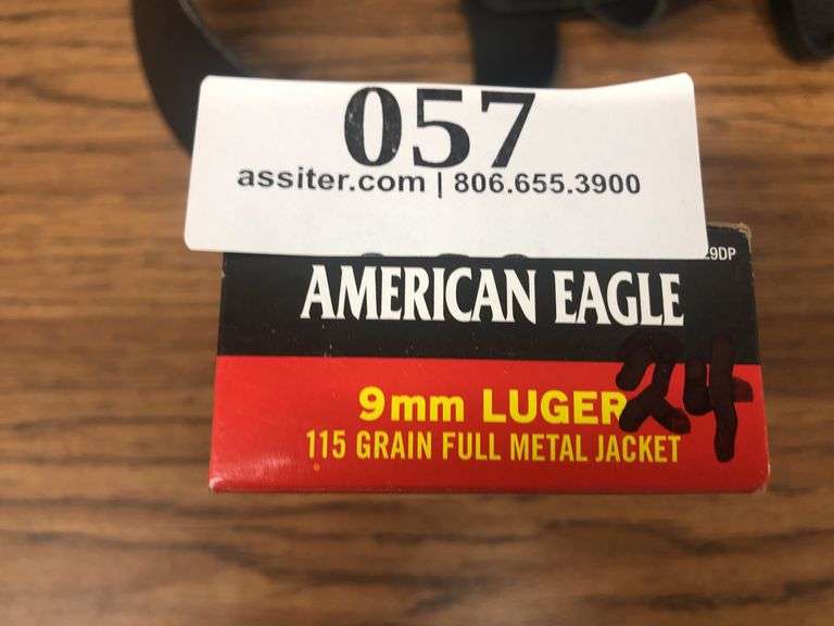 Federal American Eagle 9mm Luger 115gr FMJ, 50 Rounds