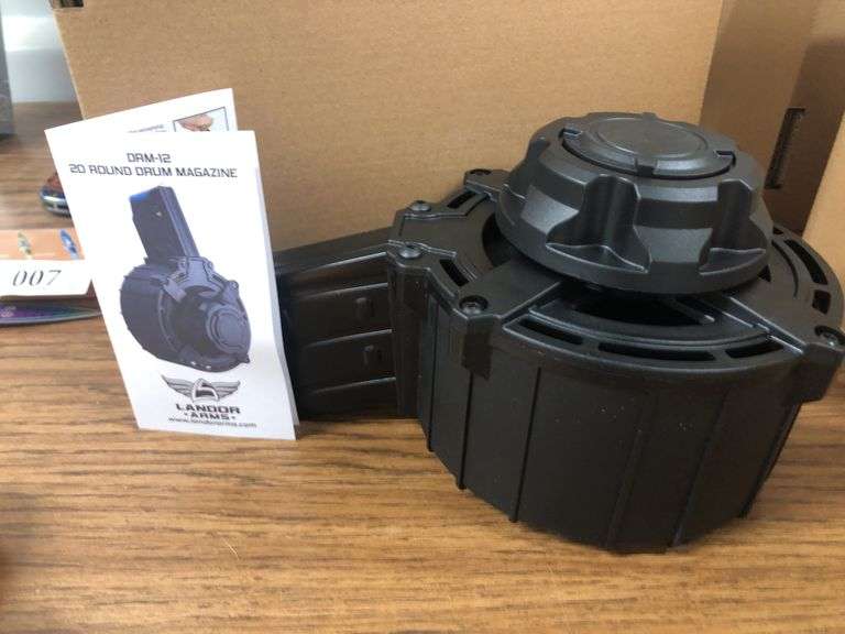 Landor Arms 20-Round Drum Magazine, Model LAMG-20-12