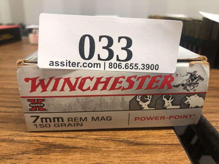 (20) Winchester Super-X 7mm Rem Mag 150 gr Power-Point Ammunition