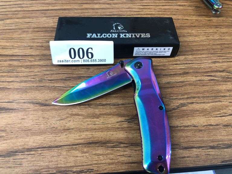 Falcon Knives KS3786-6 Rainbow Folding Pocket Knife