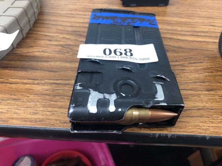 Detachable Loaded Rifle Magazine Marked 308