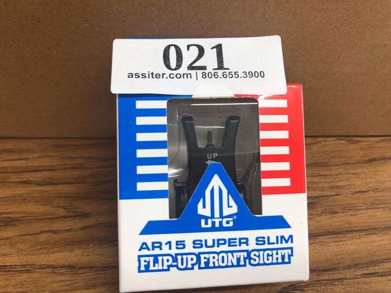 UTG AR15 Super Slim Flip-Up Front Sight, Picatinny Mount, MNT-755