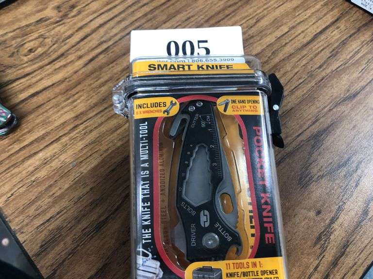 True Utility Smart Knife Pocket Knife Multi-Tool, 11-in-1