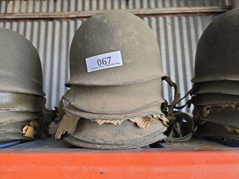 (5) WW II Helmets (No Liners)