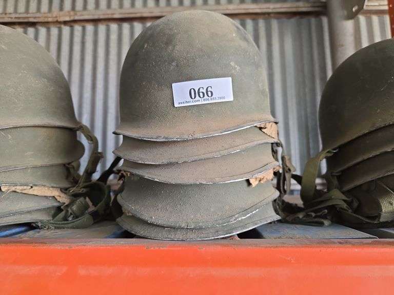 (5) WW II Helmets (No Liners)