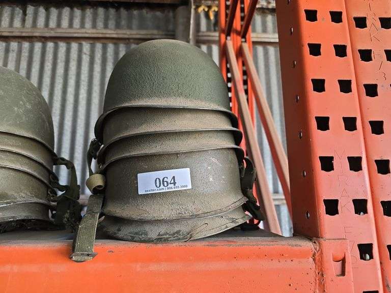 (5) WW II Helmets (No Liners)
