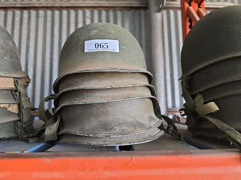 (5) WW II Helmets (No Liners)
