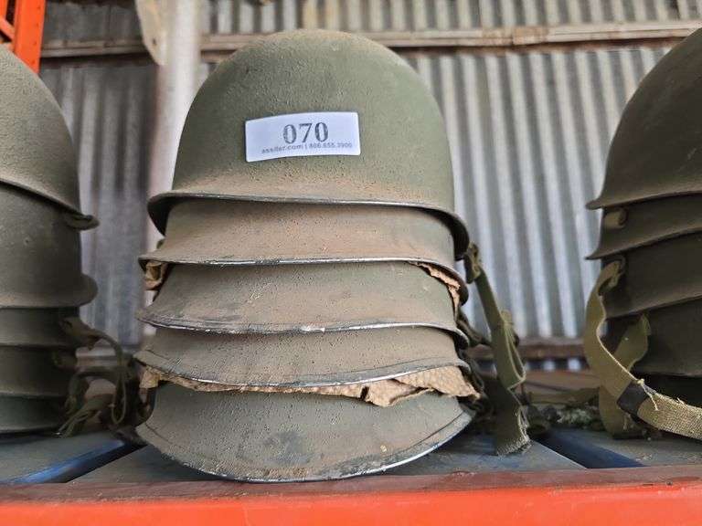 (5) WW II Helmets (No Liners)