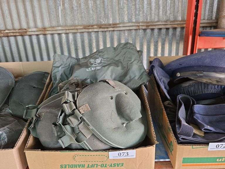 Vintage USAF Cold Weather Face Masks & Carry Bags