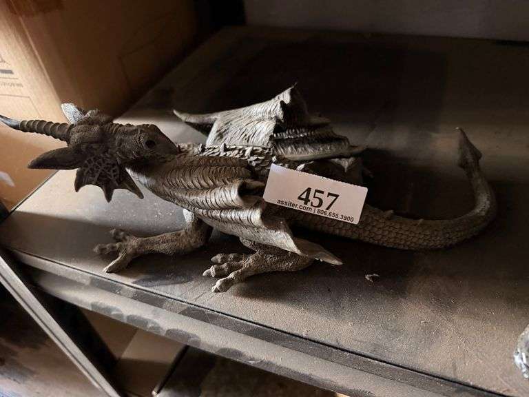 Gray Dragon Figurine