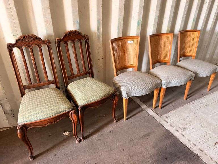 Group of 5 Mixed Dining Side Chairs