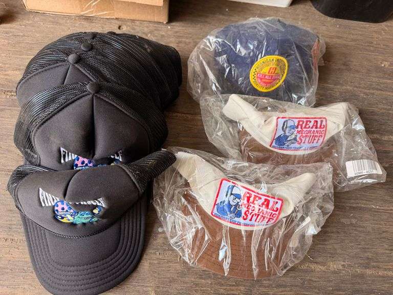 Assorted Trucker Hats Including Real Mechanic Stuff